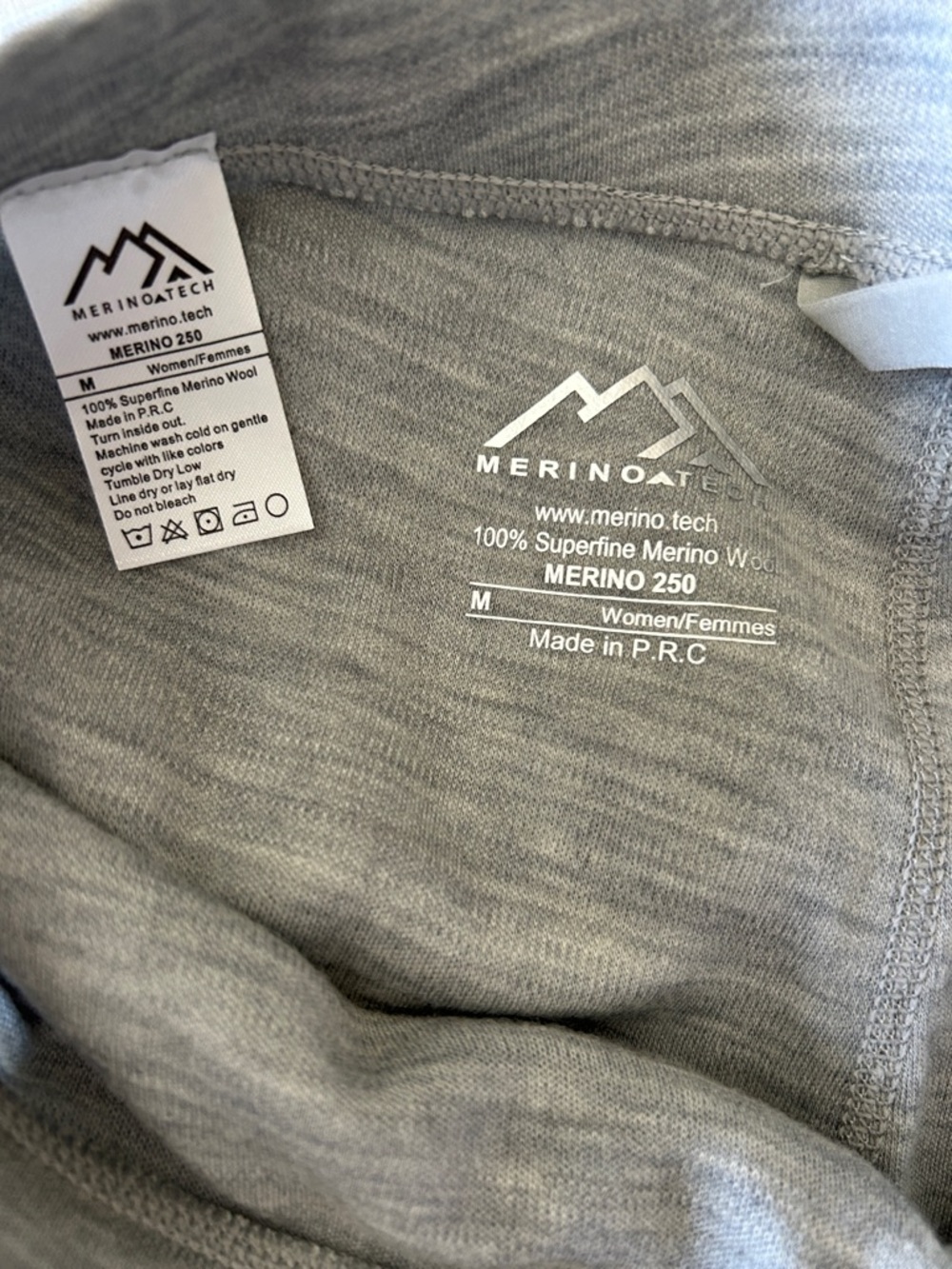 Merino Tech 100% Merino Wool Women’s 250g Base Layer Leggings Pants Sz M NWOT - Picture 2 of 4